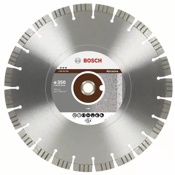 Diamantový dělicí kotouč Best for Abrasive 300 x 20/25,4 x 2,8 x 15 mm Bosch 2608602685