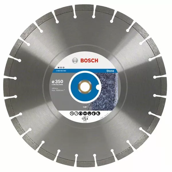 Diamantový dělicí kotouč Standard for Stone 350 x 20/25,4 x 3,1 x 10 mm Bosch 2608602603