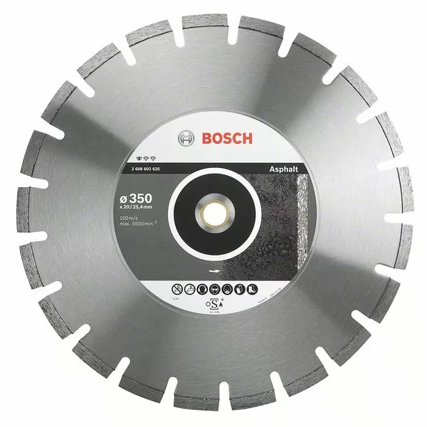 Diamantový dělicí kotouč Standard for Asphalt 350 x 20/25,4 x 3,2 x 10 mm Bosch 2608602625