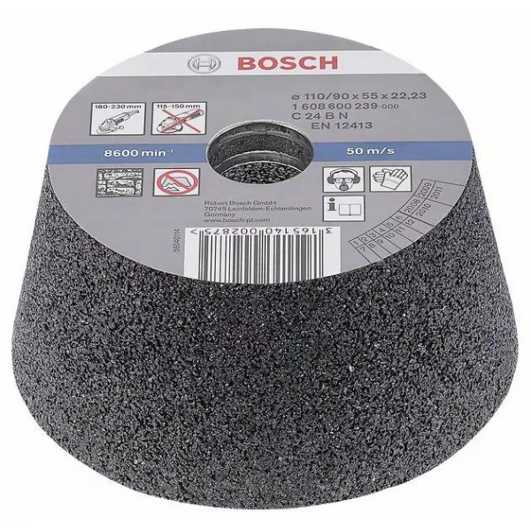 Brusný hrnec, kónický - kámen/beton 90 mm, 110 mm, 55 mm, 24 Bosch 1608600239