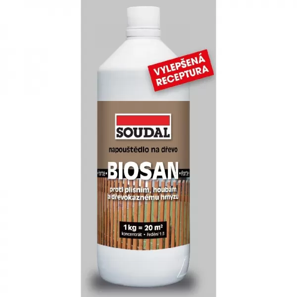Napouštědlo na dřevo BIOSAN FORTE zelený 5kg Soudal 1747250