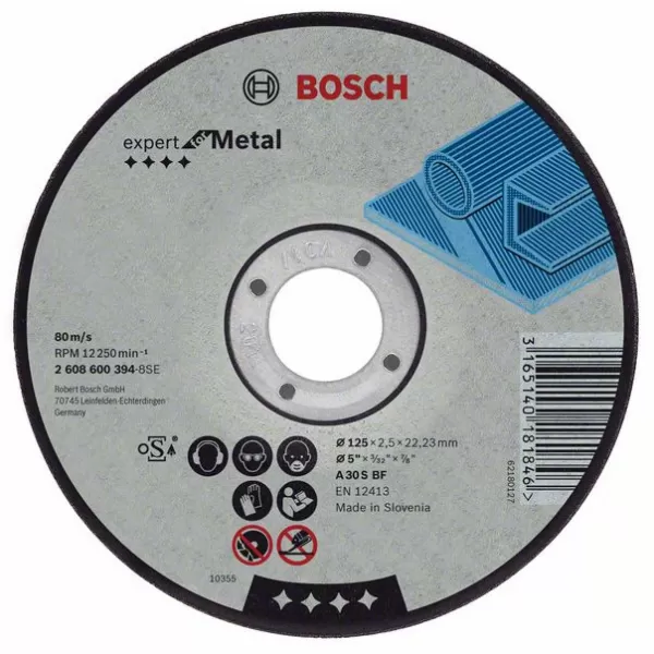 Expert na kov AS 46 S BF rovný rezací kotúč na kov, 125 mm, 22,23 mm, 1,6 mm Bosch 2608600219
