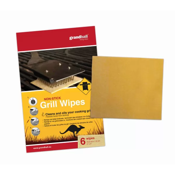 Čistící a impregnační ubrousky GrandHall na grilovací rošt (6 ks)