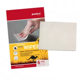 Čistící a impregnační ubrousky GrandHall na nerez (6 ks)