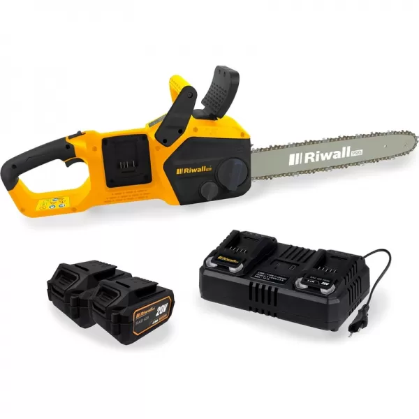 Aku řetězová pila 2x20V 2x4,0Ah Riwall RACS 4020i SET