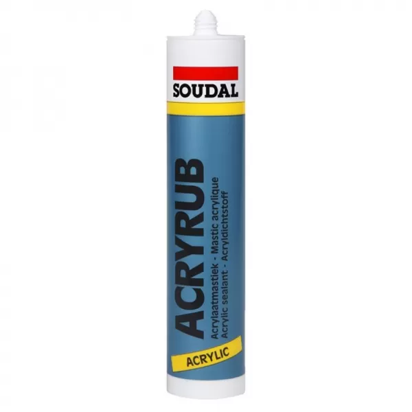 Akrylový tmel 600ml bílý Soudal ACRYRUB