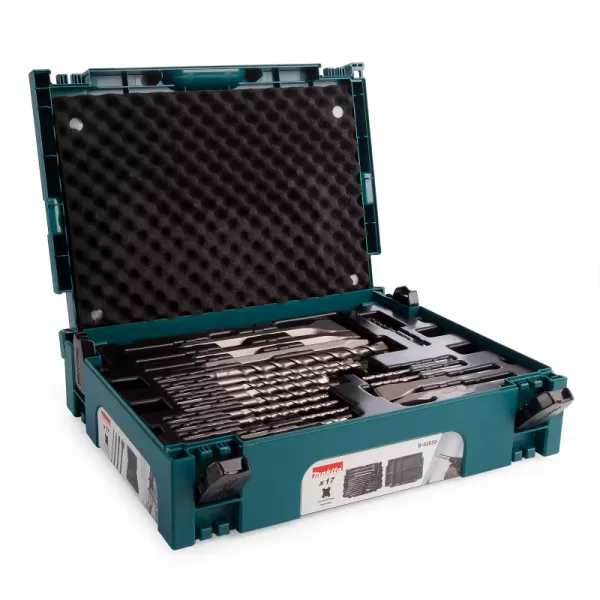 Sada 17ks vrtáků a sekáčů SDS-plus v systaineru Makpac Makita B-52059