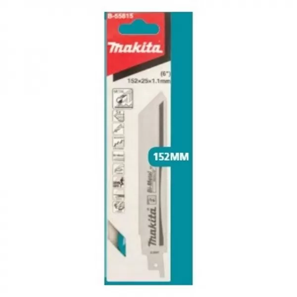 Pílový list na kov, 152 mm x 1,1 mm x 14-18 TPI Makita B-55815