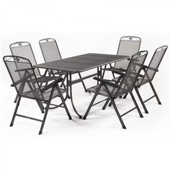 Sestava jídelního nábytku z tahokovu Basanis 6+