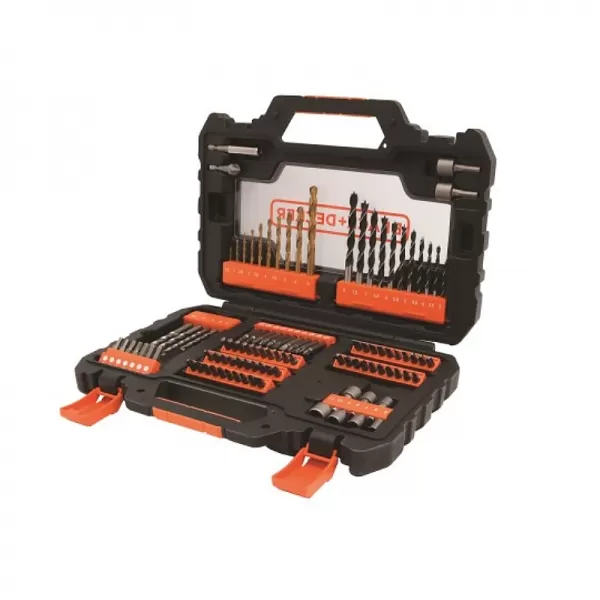 Sada vrtáků, bitů a nástrčných klíčů 104ks Black&Decker A7230