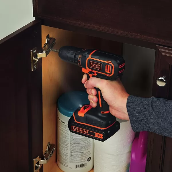 Aku vrtačka 18V 2x1,5 Ah Black&Decker BDCDC18K1B