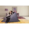 Sedací vak 179x140 perfektný tmavosivý BeanBag