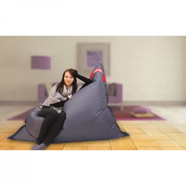 Sedací vak 179x140 perfektný tmavosivý BeanBag