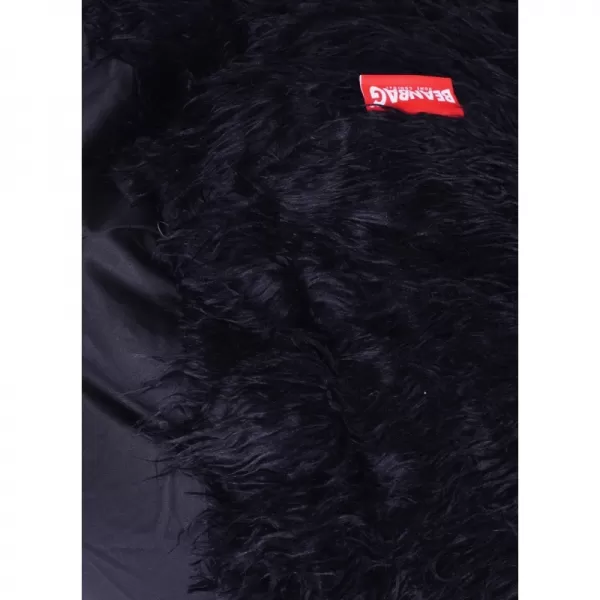 Sedací vak Shaggy Black BeanBag