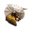 Skladovací vak tučňák Tuky, bílá/šedá BeanBag