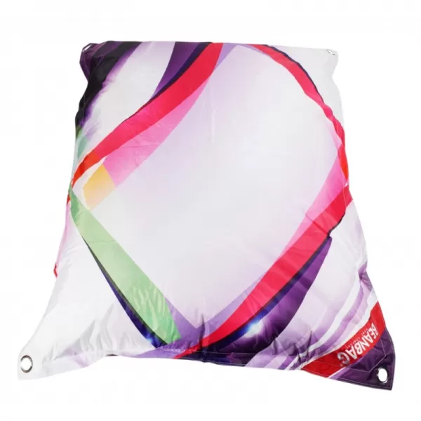 Designový sedací vak 189x140 grafic 2 s popruhy BeanBag