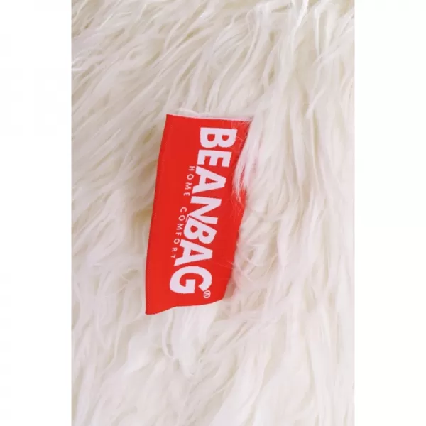 Sedací vak Shaggy White BeanBag