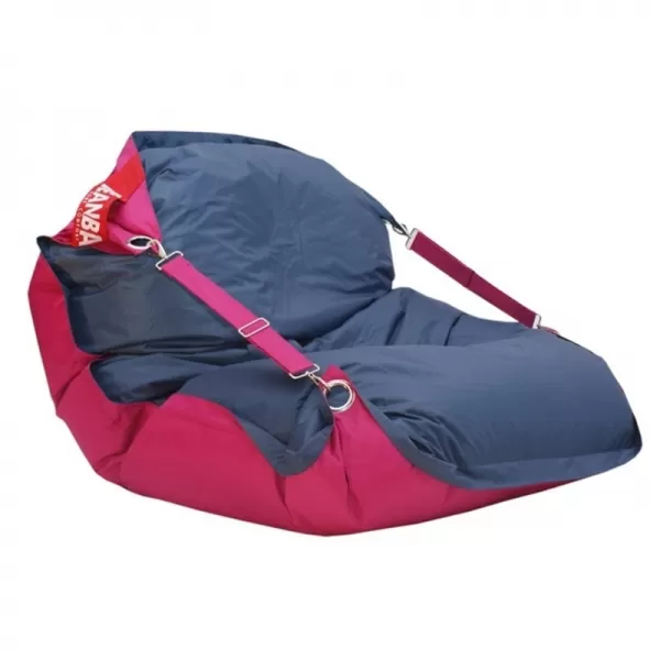 Sedací vak 189x140 duo ružový - rifle BeanBag