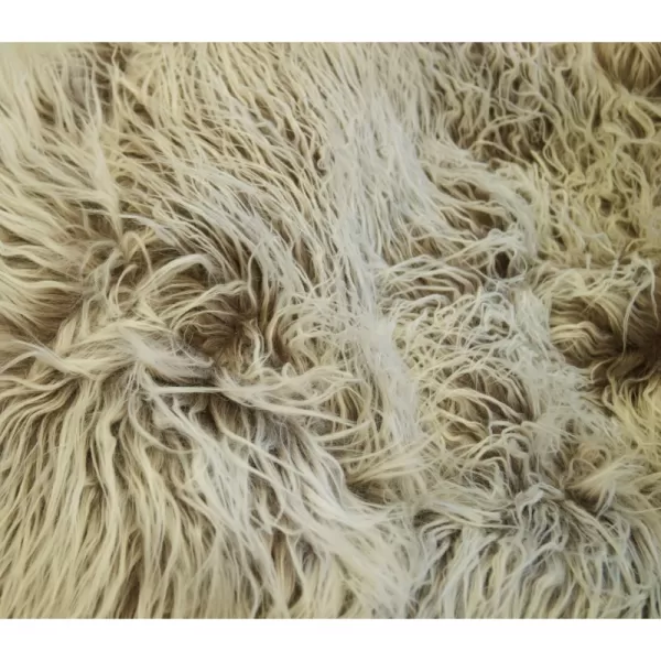 Sedací vak Shaggy Multicolor white-brown BeanBag