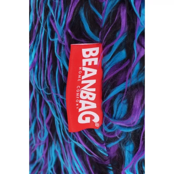 Sedací vak Shaggy Multicolor blue-black-purple BeanBag