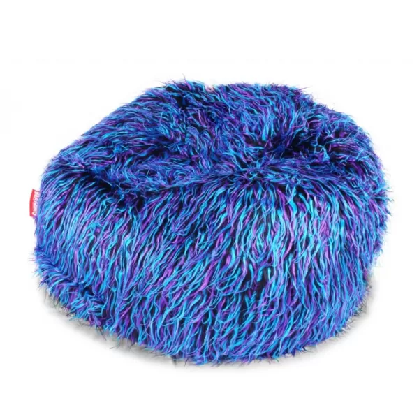 Sedací vak Shaggy Multicolor blue-black-purple BeanBag