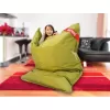 Sedací vak 179x140 perfektná zelená žaba BeanBag