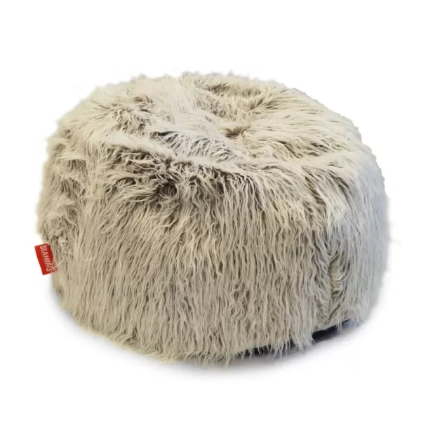 Sedací vak Shaggy Multicolor white-brown BeanBag