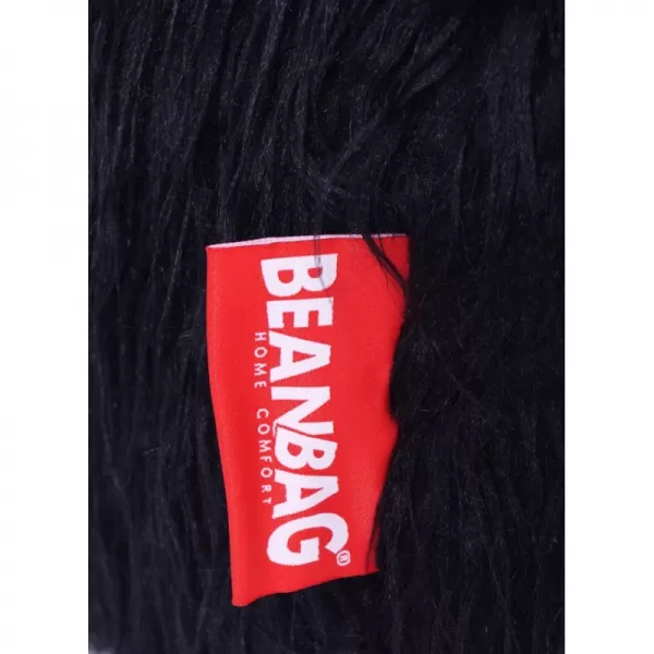Sedací vak Shaggy Black BeanBag