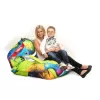 Designový sedací vak 189x140 abstrakt s popruhy BeanBag