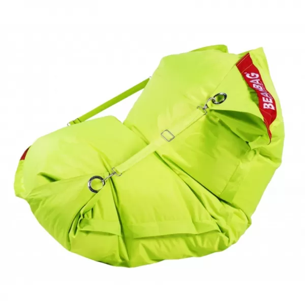 Sedací pytel 189x140 comfort s popruhy fluo limet BeanBag