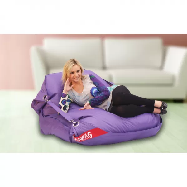 Sedací pytel 189x140 comfort s popruhy violet BeanBag