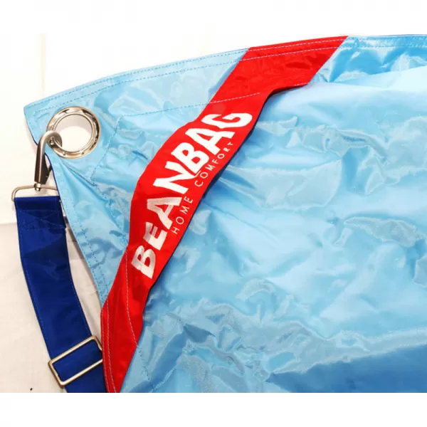 Sedací pytel 189x140 duo dark blue - cyan BeanBag