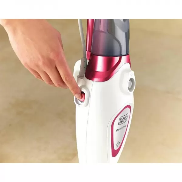 Parní mop 1600W Autoselect 2v1 bílý/červený Black&Decker BDS1616R