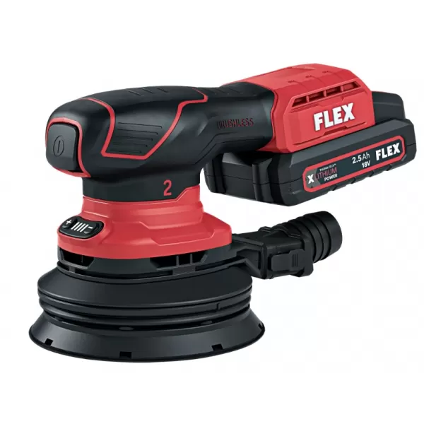 Aku excentrická bruska s regulací otáček 18V/2x2,5 Ah ORE 2-125 18-EC/2.5 Set Flex 532083