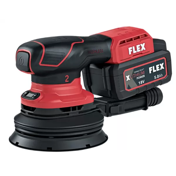 Aku excentrická bruska s regulací otáček 18V/2x2,5 Ah ORE 2-125 18-EC/2.5 Set Flex 532083