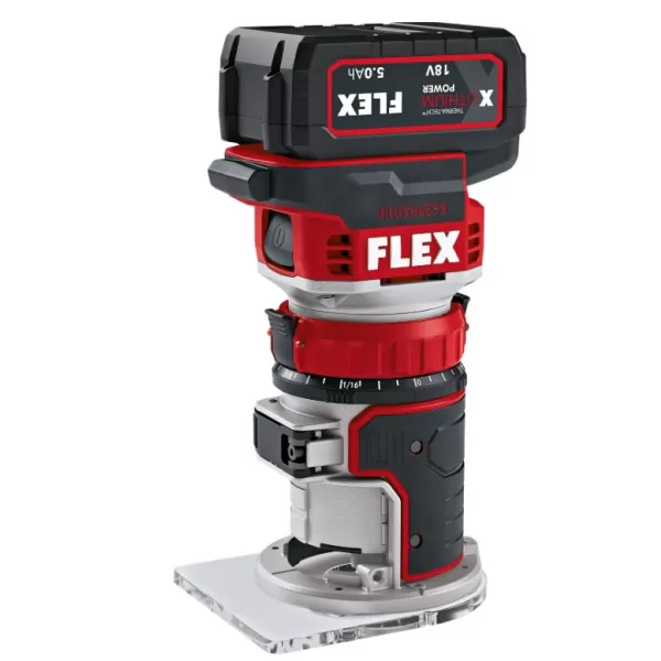 Aku hranová a vrchní frézka 18V 2x5,0 Ah CER 18.0-EC/5.0 Set Flex 531636