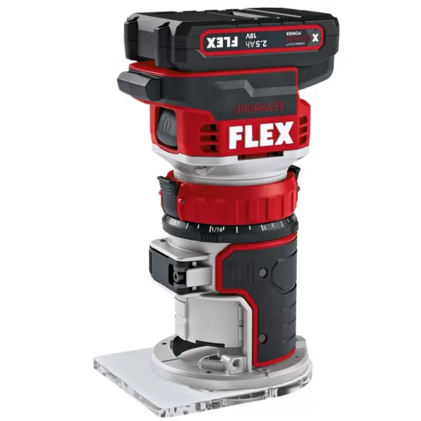 Aku hranová a vrchní frézka 18V 2x5,0 Ah CER 18.0-EC/5.0 Set Flex 531636