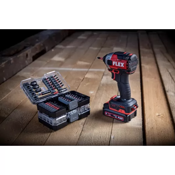 Aku rázový utahovák 18V/2x 5,0 Ah ID 1/4" 18.0-EC HD/5.0 Set Flex 520771