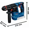 Aku vrtací kladivo 18V/2x2,0 Ah SDS-plus Bosch GBH 18V-18 X 0611927101