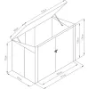 Přístřešek na popelnice HORY B 1,75 m2 antracit IWH-10230031