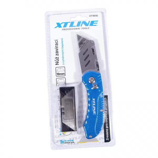 Nůž zavírací s výměnnými čepelemi 5 ks SK5, 19 mm Xtline XT19110