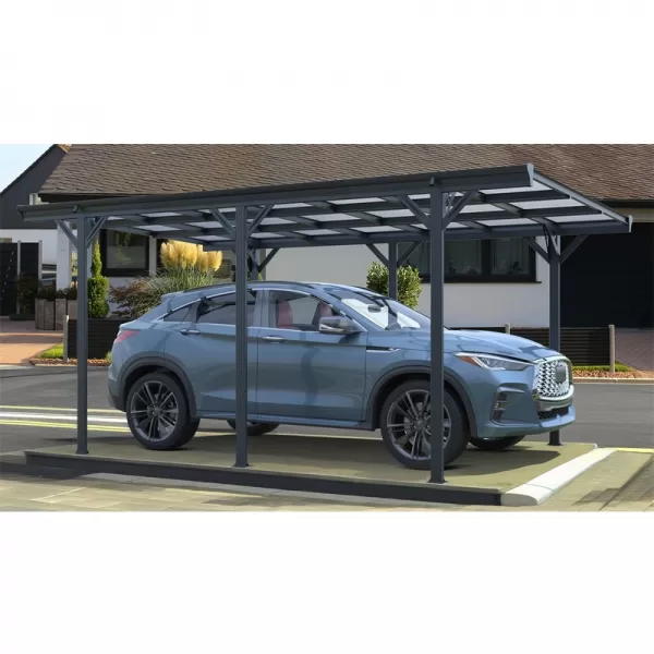 Přístřešek pro auto (5x3 m) Riwall RMCP 16 x 10 Anthracite