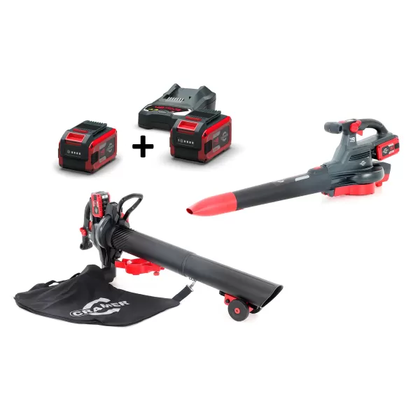 Aku foukač 2x4AH 48V CRAMER 48BV800K4 + KIT