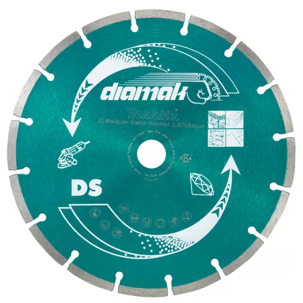 Kotouč řezný diamantový segmentový 115x22.23mm Makita D-80070