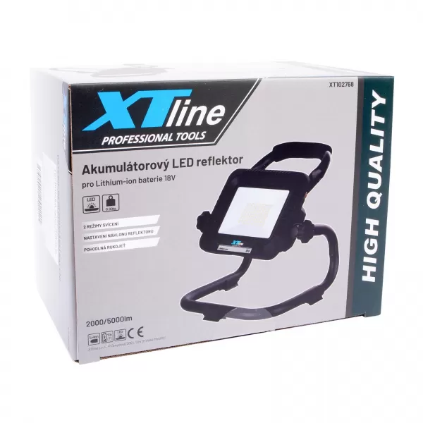 Aku reflektor LED 5000 lm, 18V/bez aku Xtline XT102768