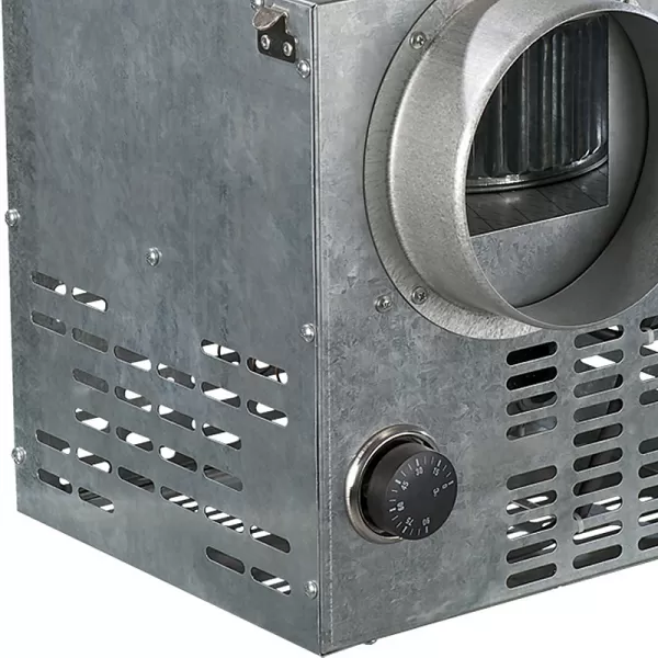 Krbový ventilátor s nastaviteľným termostatom, 124mm DALAP FN 125