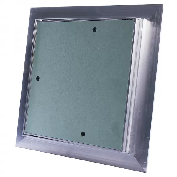 Revizní hliníková dvířka do sádrokartonu, zelená deska, 200 x 200 mm DALAP RDB 200x200