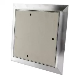 Revizní hliníková dvířka do sádrokartonu, prachotěsná, bílá deska, 300 x 300 mm DALAP RDD 300x300