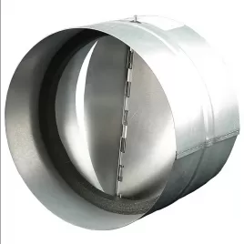 Vnitřní spojka z pozinkované o oceli se samotížnou zpětnou klapkou a izolací, 100 mm DALAP KOM 100 IZ