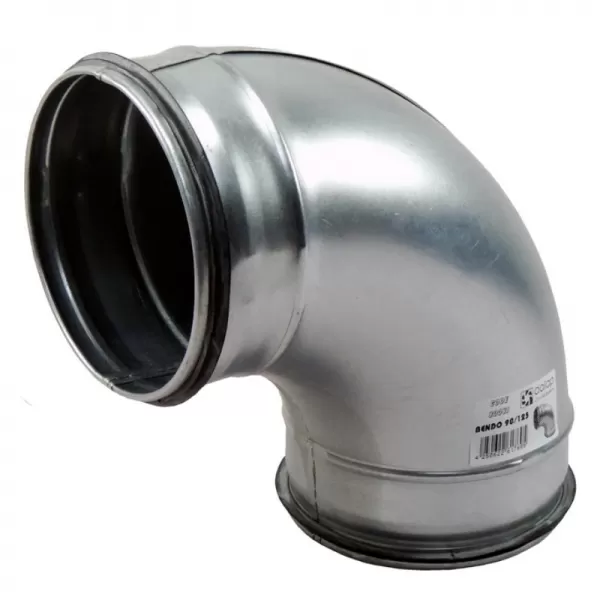 Koleno pozinkované 90° s těsnící gumou, průměr 100 mm DALAP BEND-O 90/100